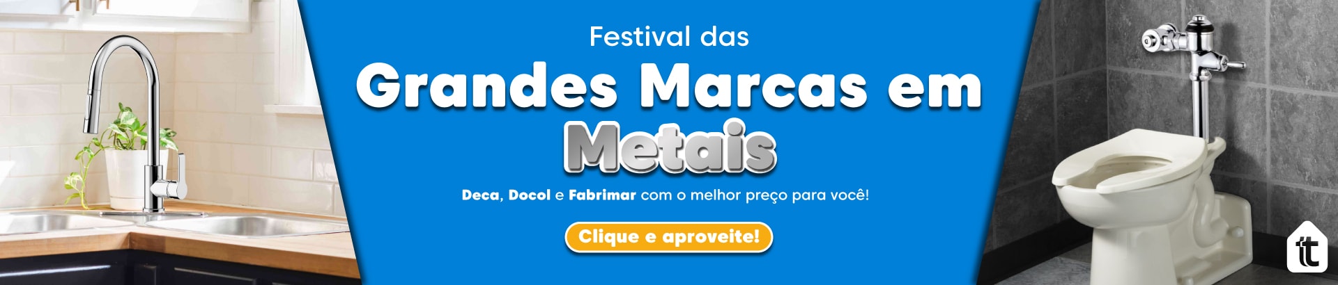 Banner Grandes Marcas em Metais