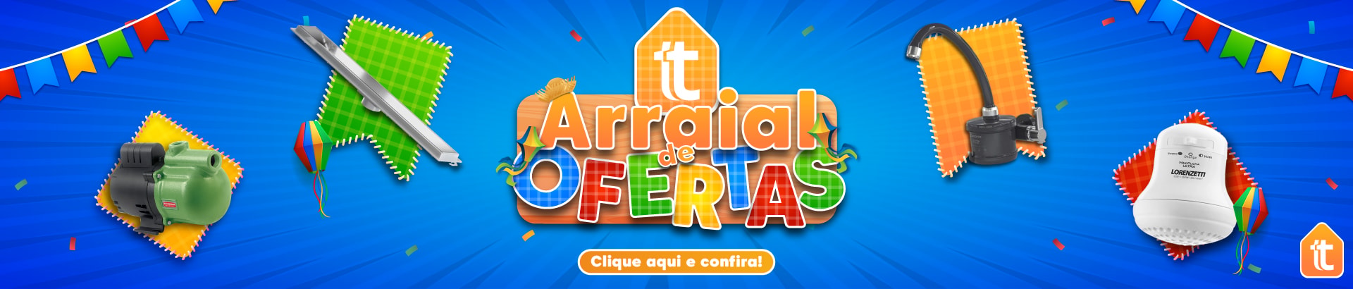 Banner site - Arraial de Ofertas