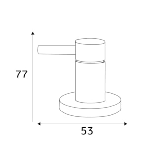 Acabamento de Registro Chiara Esquerdo 1/2'' e 3/4'' para Base Fabrimar