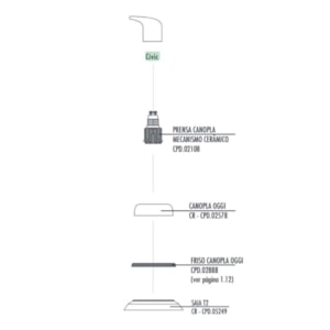 Acabamento de Registro Civic 1/2'' e 3/4'' Fabrimar - Tigre Metais 