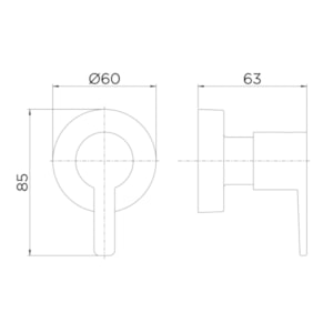 Acabamento de Registro Docol Gali 7206 1/2'' 3/4'' e 1'' Base Fabrimar