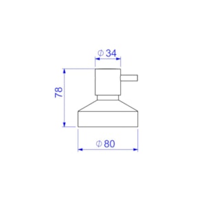 Acabamento de Registro Link Cromado 1.1/4'' - 1.1/2'' - 4900.C.GD.LNK DECA
