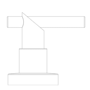 Acabamento de Registro Loft 1 para Base Fabrimar