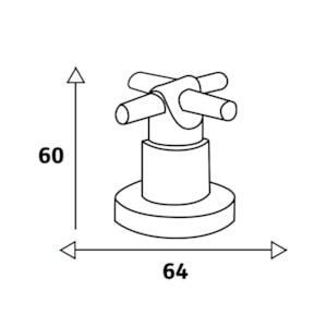 Acabamento de Registro Loft Design 1.1/4'' e 1.1/2'' para Base Fabrimar