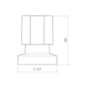 Acabamento de Registro Petra 1/2'' e 3/4'' para Base Fabrimar - Tigre Metais