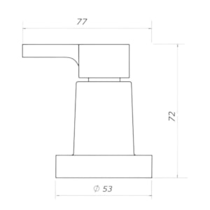 Acabamento de Registro Universal Creato Direito 1/2'' 3/4'' e 1'' Fabrimar