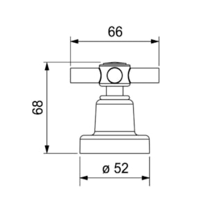 Acabamento para Registro Cromado Izy 4900.C37 1/2'' 3/4'' e 1''  Deca