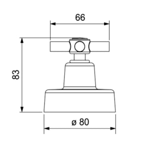 Acabamento para Registro de Gaveta Cromado Izy 4900.C37 1.1/4'' e 1.1/2''  Deca