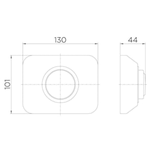 Acabamento para Valvula de Descarga Docol Antivandalismo Cromado 5006