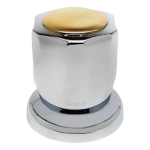 Acabamento Registro Deca Vogue C53 Cromado Com Dourado 4900C53