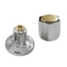 Acabamento Registro Deca Vogue C53 Cromado Com Dourado 4900C53