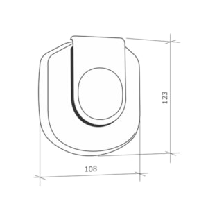 Acabamento Válvula de Descarga Flux 3650 Branco FABRIMAR