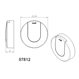 Acabamento Válvula de Descarga Mund CR para Nova Base Tigre Metais