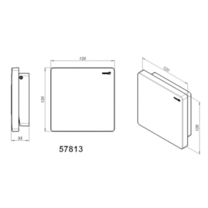 Acabamento Válvula de Descarga Quarter Cromado Fabrimar