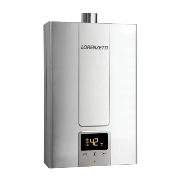Aquecedor a Gás Digital de Inox Lorenzetti LZ 1600DE-I 15,0 L/min GLP