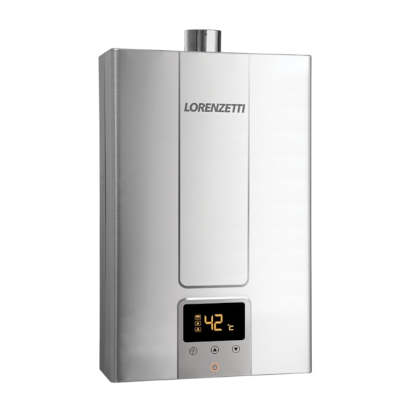 Aquecedor a Gás Digital de Inox Lorenzetti LZ 1600DE-I 15,0 L/min GN (Gás Natural)