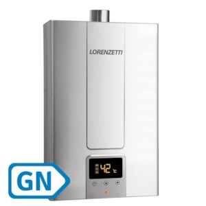 Aquecedor a Gás Digital de Inox Lorenzetti LZ 1600DE-I 15,0 L/min GN (Gás Natural)