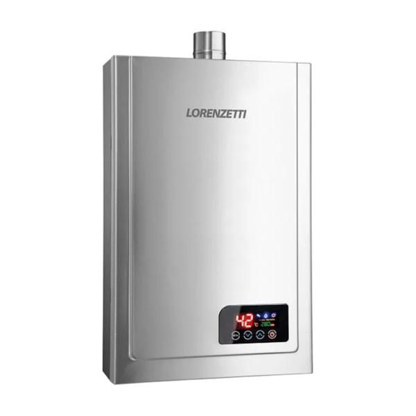 Aquecedor a Gás Digital de Inox Lorenzetti LZ 2300DE-I 23,0 L/min GN (Gás Natural)