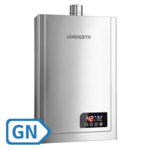 Aquecedor a Gás Digital de Inox Lorenzetti LZ 2300DE-I 23,0 L/min GN (Gás Natural)