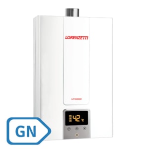 Aquecedor a Gás Digital Lorenzetti LZ 1600DE 15,0 L/min GN (Gás Natural)