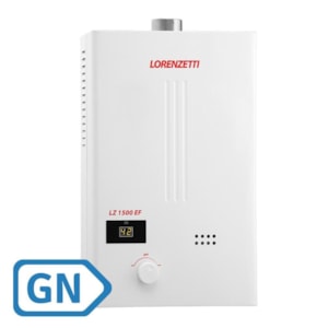 Aquecedor a Gás Lorenzetti LZ 1500EF 15,0 L/min GN (Gás Natural)