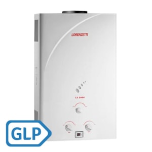 Aquecedor a Gás Lorenzetti LZ 2000 19,5 L/min GLP