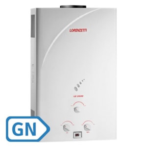 Aquecedor a Gás Lorenzetti LZ 2000 20,0 L/min GN (Gás Natural)