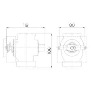 Base para Válvula de Descarga Docol  1.1/2 DN40