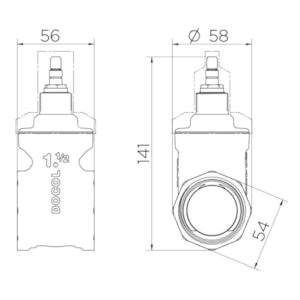 Base Registro de Gaveta Docol 1.1/2''