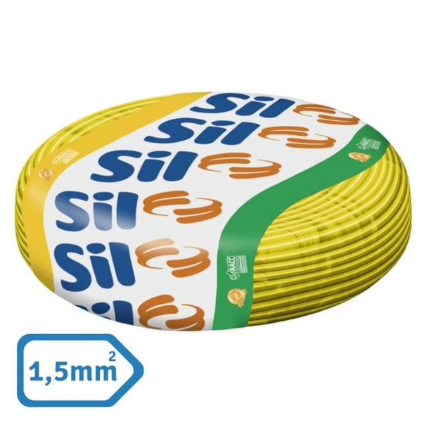 Cabo Flexível 1,5mm² SIL 750V 100MT
