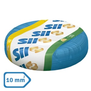 Cabo Flexível 10mm² SIL 750V 100MT Azul