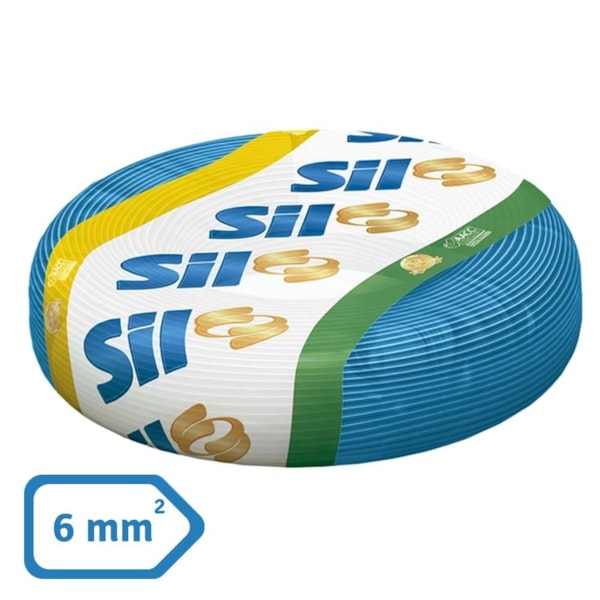 Cabo Flexível 6mm² SIL 750V 100MT