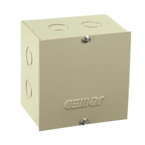 Caixa De Passagem Eletrica Metalica Externa 15,2x15,2x8,2cm - Cemar R.901002