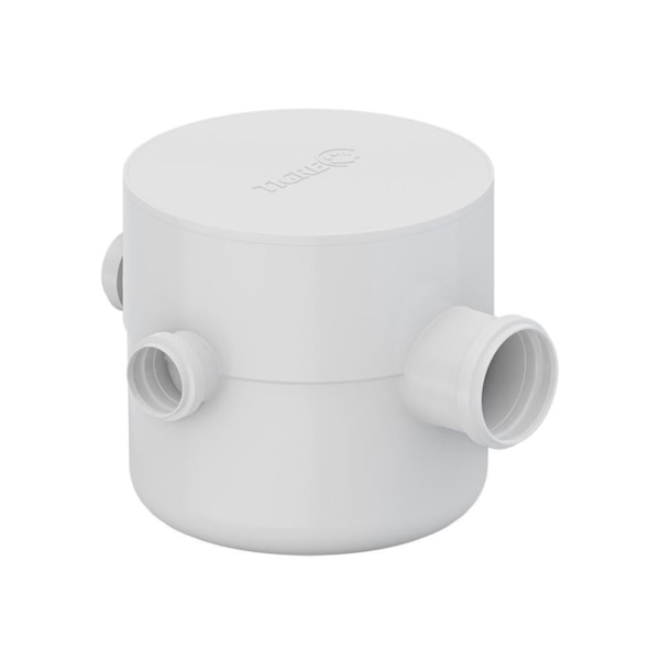 Caixa Gordura Sifonada Tampa Cega 25x17,2x5cm PVC Branca Tigre