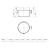 Caixa Gordura Sifonada Tampa Cega 25x17,2x5cm PVC Branca Tigre