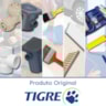 Caixa Gordura Sifonada Tampa Cega 25x17,2x5cm PVC Branca Tigre