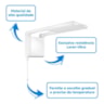 Chuveiro Elétrico Acqua Storm Ultra Branco Lorenzetti 127V 5500W