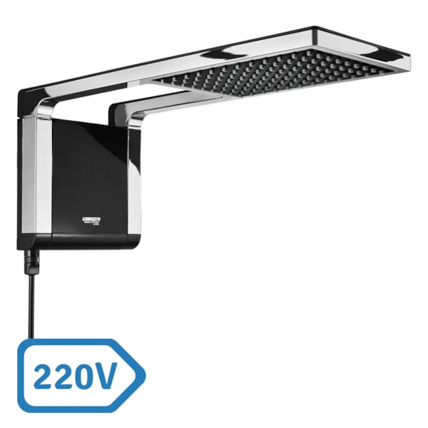 Chuveiro Elétrico Acqua Storm Ultra Preto e Cromado Lorenzetti