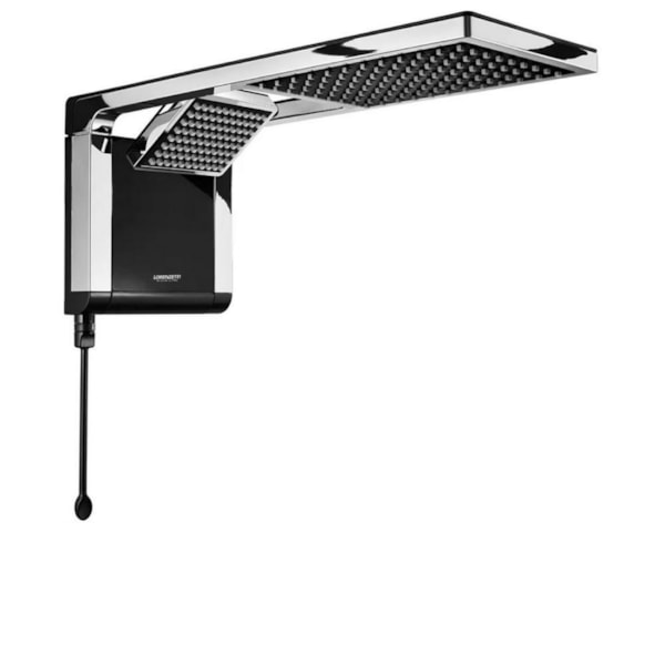 Chuveiro Elétrico e Ducha Acqua Duo Ultra Preto e Cromado Lorenzetti 127V 5500W