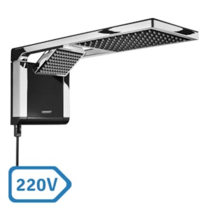 Produto Chuveiro Elétrico e Ducha Acqua Duo Ultra Preto e Cromado Lorenzetti 127V 5500W