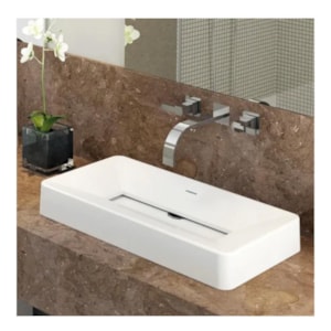 Cuba de Apoio Retangular Godiva 65x33x8,5cm L005-B Fabrimar