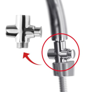Desviador para Ducha Manual Cromado 1861 Fabrimar