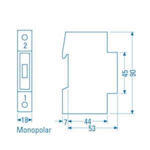 Disjuntor DIN Monopolar 16A Curva B Siemens 5SX1