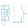 Disjuntor DIN Tripolar 16A Curva C Siemens 5SX1