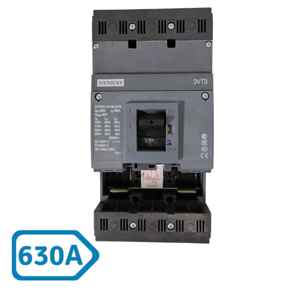 Disjuntor Din Tripolar 630A 3VT3763-2 Siemens