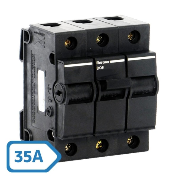 Disjuntor DQ Nema Tripolar 35A Eletromar