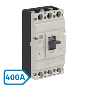 Disjuntor Weg DWP Tripolar 400A 35KA Caixa Moldada