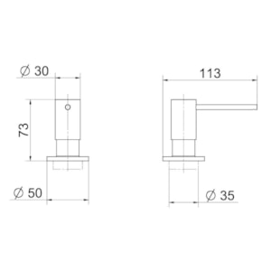 Dispenser Dosador de Detergente Docol para Cozinha Cromado 01611906