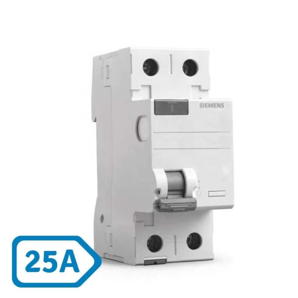 Dispositivo Diferencial Residual DR Bipolar 25A 5SV5312-0MB SIEMENS