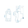 Dispositivo Diferencial Residual DR Bipolar 40A 5SV53140MB SIEMENS / IRIEL 